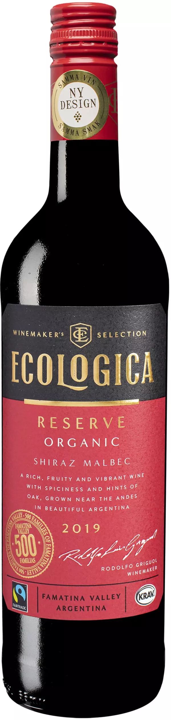 Ecologica Reserve Organic Shiraz Malbec 2019