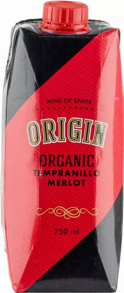 Origin Organic Tempranillo Merlot 2021 Kartonkitölkki